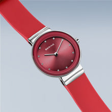 Load image into Gallery viewer, BERING Classic Polished Red Silicon Strap
