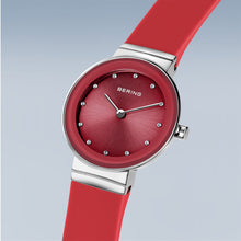 Load image into Gallery viewer, BERING Classic Polished Red Silicon Strap
