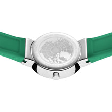 Load image into Gallery viewer, BERING Classic Polished Green Silicon Strap