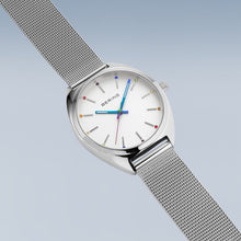Load image into Gallery viewer, BERING Classic Polished Silver Rainbow Dial