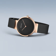 Load image into Gallery viewer, BERING Classic Polished Black/Rose Gold