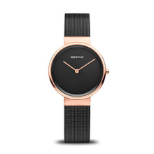 Load image into Gallery viewer, BERING Classic Polished Black/Rose Gold