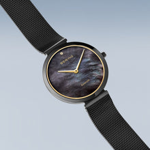 Load image into Gallery viewer, BERING Classic Polished Black Mother of pearl Dial with Diamond.