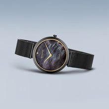 Load image into Gallery viewer, BERING Classic Polished Black Mother of pearl Dial with Diamond.