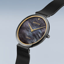 Load image into Gallery viewer, BERING Classic Polished Black Mother of pearl Dial with Diamond.