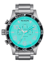 Load image into Gallery viewer, NIXON 51-30 Chrono Silver/Turquoise