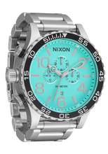Load image into Gallery viewer, NIXON 51-30 Chrono Silver/Turquoise