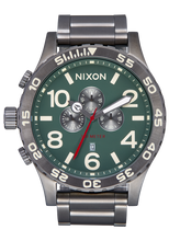 Load image into Gallery viewer, NIXON 51-30 Chrono Light Gunmetal / Dk Forest