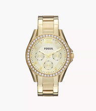 Load image into Gallery viewer, FOSSIL Riley Multifunction Gold-Tone Stainless Steel