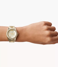 Load image into Gallery viewer, FOSSIL Riley Multifunction Gold-Tone Stainless Steel
