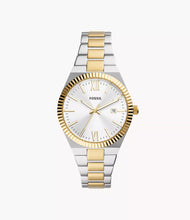 Load image into Gallery viewer, FOSSIL Scarlette Three-Hand Date Two-Tone Stainless Steel