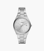 Load image into Gallery viewer, FOSSIL Scarlette Three-Hand Date Stainless Steel