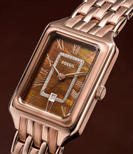 Load image into Gallery viewer, FOSSIL Raquel Three-Hand Date Rose Gold-Tone Stainless Steel