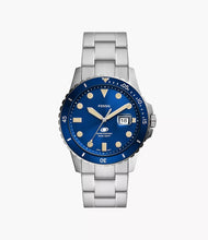 Load image into Gallery viewer, FOSSIL Blue Dive Three-Hand Date Stainless Steel