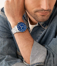 Load image into Gallery viewer, FOSSIL Blue Dive Three-Hand Date Stainless Steel