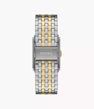 Load image into Gallery viewer, FOSSIL Carraway Three-Hand Two-Tone Stainless Steel