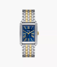 Load image into Gallery viewer, FOSSIL Carraway Three-Hand Two-Tone Stainless Steel
