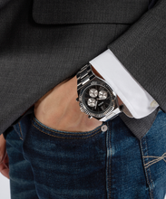 Load image into Gallery viewer, GUESS Mens Silver Tone Multi-function