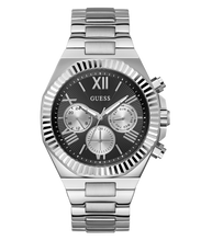 Load image into Gallery viewer, GUESS Mens Silver Tone Multi-function
