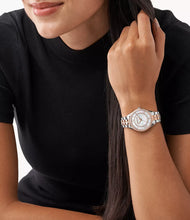 Load image into Gallery viewer, MICHAEL KORS Women's Lauryn Three-Hand Two-Tone Stainless Steel