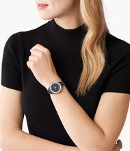 Load image into Gallery viewer, MICHAEL KORS Liliane Three-Hand Black Ceramic