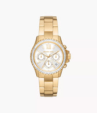Load image into Gallery viewer, MICHAEL KORS Everest Chronograph Gold-Tone Stainless Steel