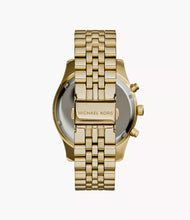 Load image into Gallery viewer, Michael Kors Lexington Men's Gold-Tone Black Dial