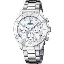 Load image into Gallery viewer, FESTINA F20603/1 MOTHER-OF-PEARL STEEL STRAP
