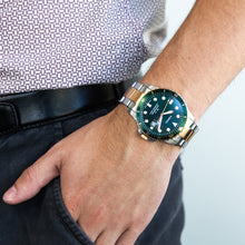 Load image into Gallery viewer, FOSSIL FB-01 BOTTLE GREEN/ROSEGOLD/SSTEEL