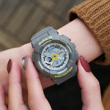 Load image into Gallery viewer, BABY-G  LDS ANALOG DIGITAL 10BAR GREY/NEON