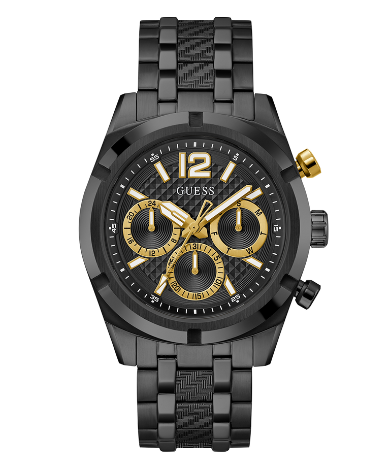 GUESS Mens Black Multi-function