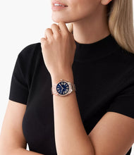 Load image into Gallery viewer, Michael Kors Kacie Three-Hand Rose Gold-Tone Stainless Steel
