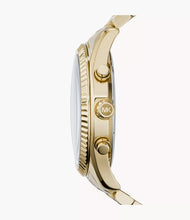 Load image into Gallery viewer, Michael Kors Lexington Men&#39;s Gold-Tone Black Dial
