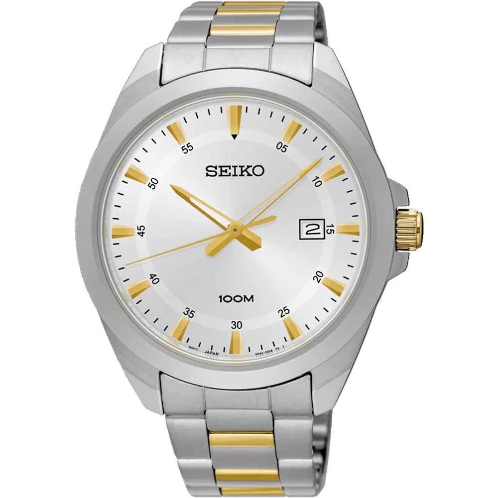 SEIKO Quartz Silver Dial Gold tone