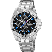 Load image into Gallery viewer, FESTINA MULTIFUNCTION COLLECTION F20445/6 BLACK STEEL STRAP
