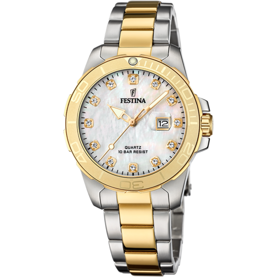 FESTINA F20504/2 CREAM STEEL STRAP