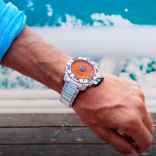 Load image into Gallery viewer, FESTINA MEN&#39;S ORANGE STAINLESS STEEL WATCH BRACELET + FREE ORANGE RUBBER STRAP F20665/5
