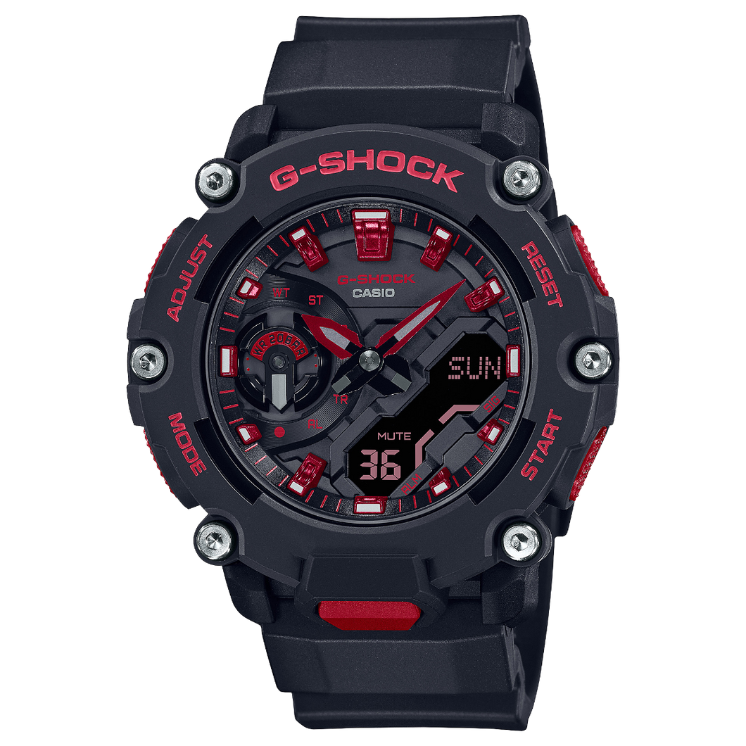CASIO G-SHOCK MENS 200M Black/Red