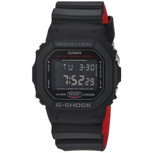 CASIO G-Shock Square Black & RED 5600 Series