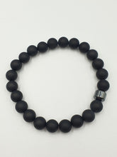 Load image into Gallery viewer, BLACK AGATE BRACELET
